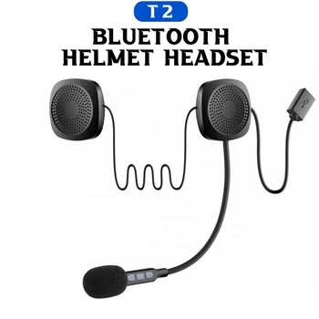 T2 kablosuz Bluetooth Kulaklık Motosiklet Kask Hoparlörler Kulaklık Hands-Free Çağrı Mp3 Müzik Çalar Motosiklet Aksesuarları