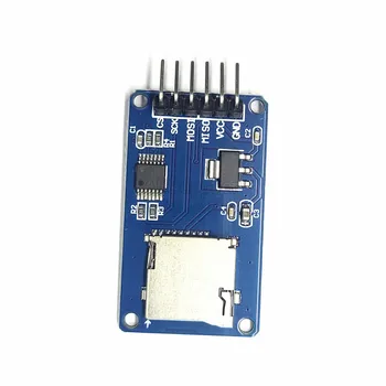 TF Kart Veri Depolama Okuma SPI Arayüzü ile Arduino için Seviye Kayması 6Pin microSD Kart Adaptörü Modülü Kurulu