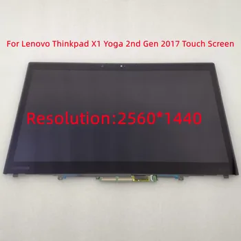 X1 Yoga Sayısallaştırıcı 01AX897 01AX898 01LV978 B140QAN01.3 LP140QH1-SPE1 SPE3 WQHD dokunmatik LCD Ekran İçin Lenovo X1 Yoga 2nd Gen
