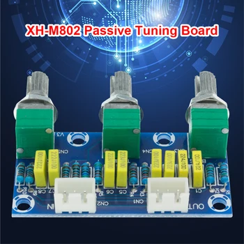 XH-M802 Pasif HıFı Preamplifikatör Kurulu Tiz Bas Ses Kontrolü Pasif Ton Kurulu Amplifikatör Preamp Modülü 2 Kanal