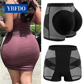 YBFDO Kadın Vücut Şekillendirici Yastıklı Butt Kaldırıcı Külot Popo Kalça Artırıcı Sahte Kalça Shapwear Külot Push Up Külot Ganimet Şort