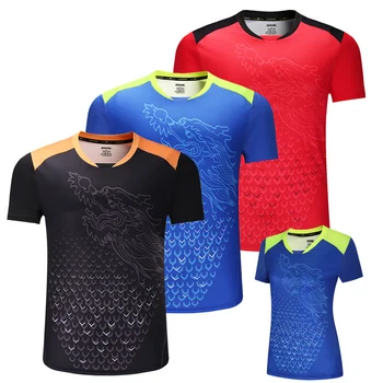Yeni ÇİN Ejderha masa tenisi gömlek Erkekler, ping pong gömlek, Çin masa tenisi formaları, masa tenisi giyim spor Gömlek