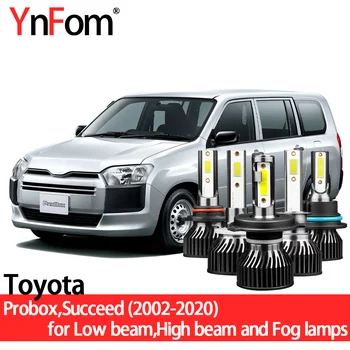 YnFom Toyota Özel LED far lambaları Kiti Probox Başarılı P5 P16 2002-2020 Düşük işın, Yüksek işın, Sis lambası, Araba Aksesuarları