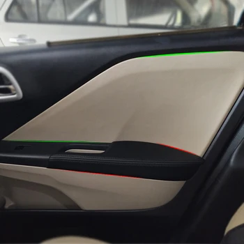 Yumuşak Deri Kapı Kol Dayama Kapağı Honda City 2015 İçin 2016 2017 4 adet Araba-styling Kapı Paneli Kol Dayama Cilt Kapak Sticker Trim