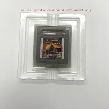 Şeffaf Plastik Kasa Eklemek İç Tepsi kabuk Game Boy ve Game Boy Renk Oyunları ABD / AB Sürümü