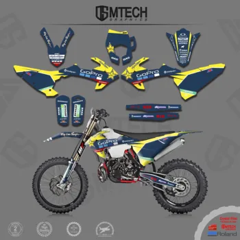 DSMTECH Takımı Motosiklet Sticker Grafik Çıkartması Kiti GASGAS EC 2018 2019 2020 18-20