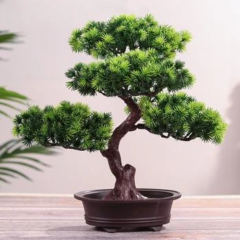 Ofis Gerçekçi DIY Süs Festivali Dekoratif Bonsai Çam bonzai ağacı Yapay Simülasyon Ev Aksesuarları Saksı Bitki